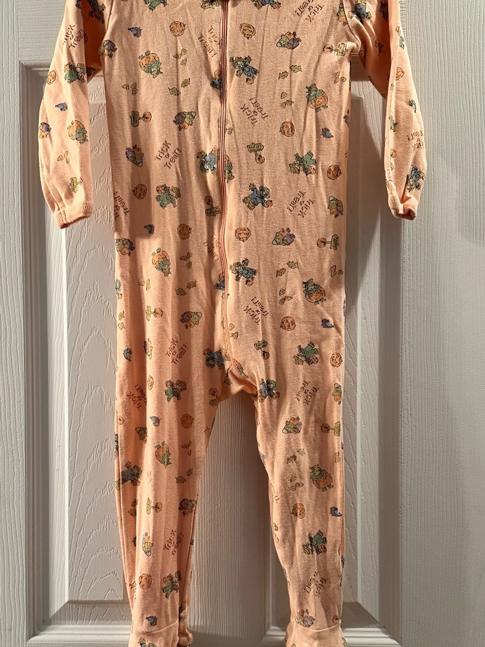 Footed One-Piece Pajamas with Halloween Print Size 24 Months